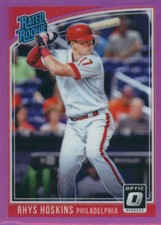 2018 Donruss Optic Pink Prizm #38 Rhys Hoskins Philadelphia Phillies