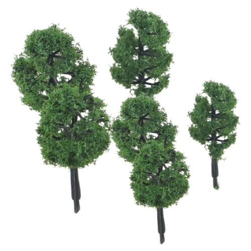 40Pcs Deep Green Model Trees For N Gauge Railway Building Scenery Layout 5cm UK - Picture 12 of 22