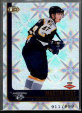 A4924- 2001-02 Pacific Heads Up #110 Martin Erat RC /999 - Nm-Mt (Rookie Card)