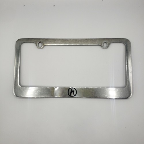Acura Metal License Plate Frame Holder Insert Silver eBay