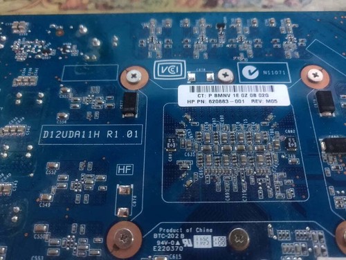 HP NVIDIA GeForce GTX 460 1GB GDDR5 SDRAM PCIe Graphic Card HP PN: 620883-001 - Picture 10 of 11