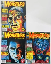 3 FAMOUS MONSTERS OF FILMLAND MAGAZINES #232-3,234,237 VINCENT PRICE 2000 NM/NM-