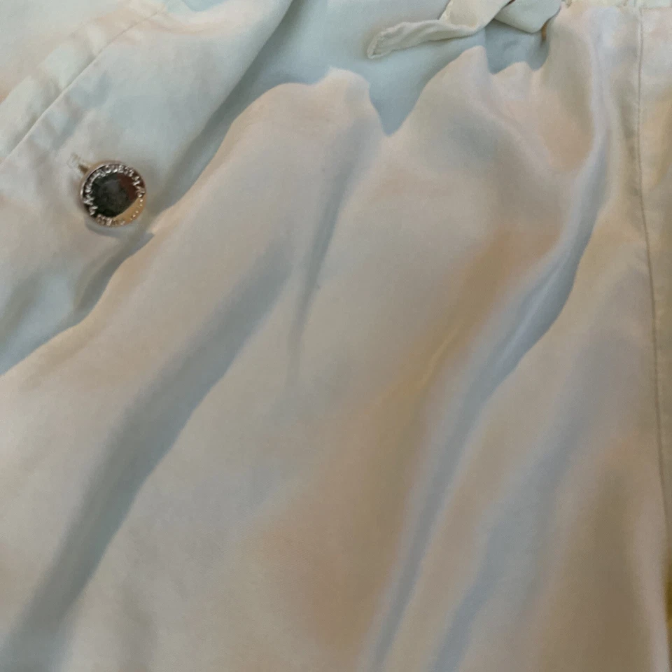 Joggers cargo Guess Capris verde limón años 90 vintage 100 % seda ligeros Foto 4 de 4