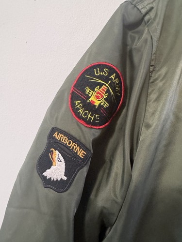 Top Gun Jacket ALPHA INDUSTRIES Full-zip MA-1 Bomber Flyer's Kid's Youth Large - Picture 8 of 21