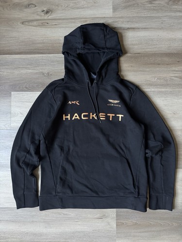 ASTON MARTIN RACING x HACKETT LONDON | Schwarz Pullover Hoodie Sweatshirt Gr. M
