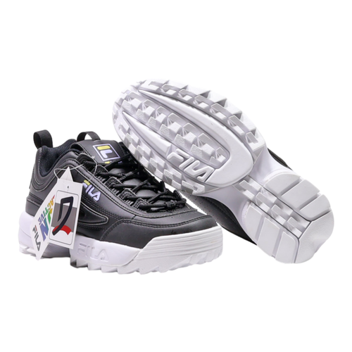 Zapatillas deportivas FILA negras sintéticas para niños Reino Unido 4 - Imagen 6 de 6