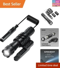 1200 Lumens Tactical Flashlight with Offset Mount & Pressure Switch - 200m