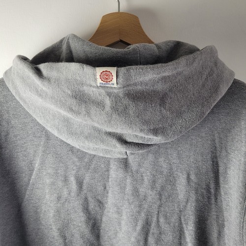 Franklin & Marshall Gr. XL grau bedruckt Logo Hoodie Pullover Baumwolle Freizeit Relax - Bild 8 von 10