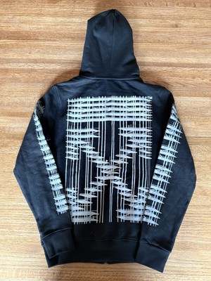 Off-White Virgil Abloh Black Scaffolding Arrow Hoodie Size Large