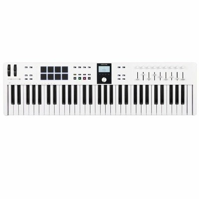 Arturia KeyLab Essential 61 MK3 61-Key USB MIDI Keyboard Controller (weiß)
