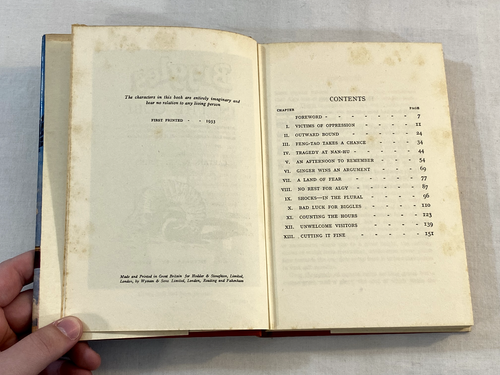Biggles In The Gobi W.E. Johns 1st Ed. 1953 HCDJ - Imagen 12 de 17