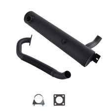 Muffler & Exhaust Pipe Kit W/Gasket Clamp for Bobcat 751 753 763 773 S150 S175