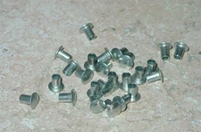 25 Semi Tubular 1/8" by 3/16" Tonka Rivets RIV-3/16