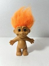 Vintage RUSS Troll Doll Orange Hair   1980s - 1990s