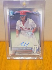 2025 Bowman Chrome 1st Aroon Escobar Base Auto #CPA-AE Phillies