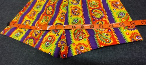 1970s Hot Pants Petite Jr Shorts Purple Paisley 70s Stones Wear World Of Fashion - Picture 11 of 16