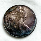 Beautiful Toned - 2001 American Silver Eagle 1 Troy Oz .999 Fine Silver