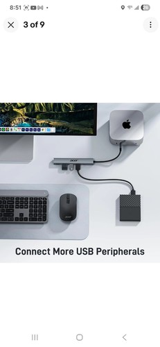 Acer USB 3.0 Hub 5-in-1 USB C to HDMI - Afbeelding 7 van 13