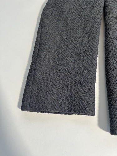 Emporio Armani Men’s Blazer Textured Dark Grey Size 52 Cotton Designer Jacket - Picture 4 of 10