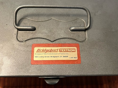 NICE BRIDGEPORT #2 BORING HEAD SET R8 TAPER WITH METAL CASE & BORING BARS - Bild 2 von 9