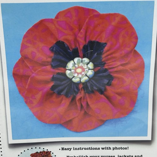 La Todera Designs Cross Stitch Embroidery Needle point Kit "Plate Dahlia Brooch" - Picture 3 of 7