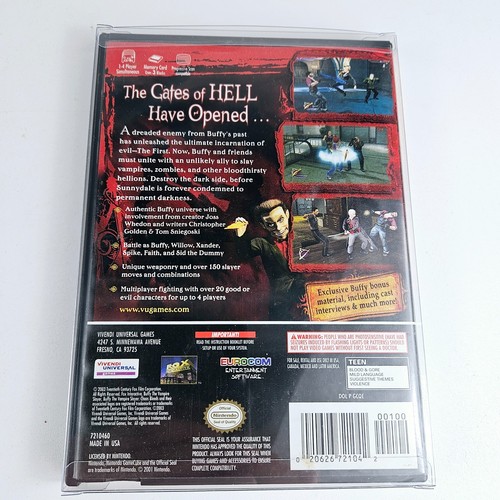 Buffy the Vampire Slayer: Chaos Bleeds (Nintendo GameCube, 2003) CIB Complete - Picture 2 of 10
