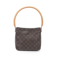 LOUIS VUITTON Looping MM Shoulder Bag M51146 Monogram canvas leather Brown Used