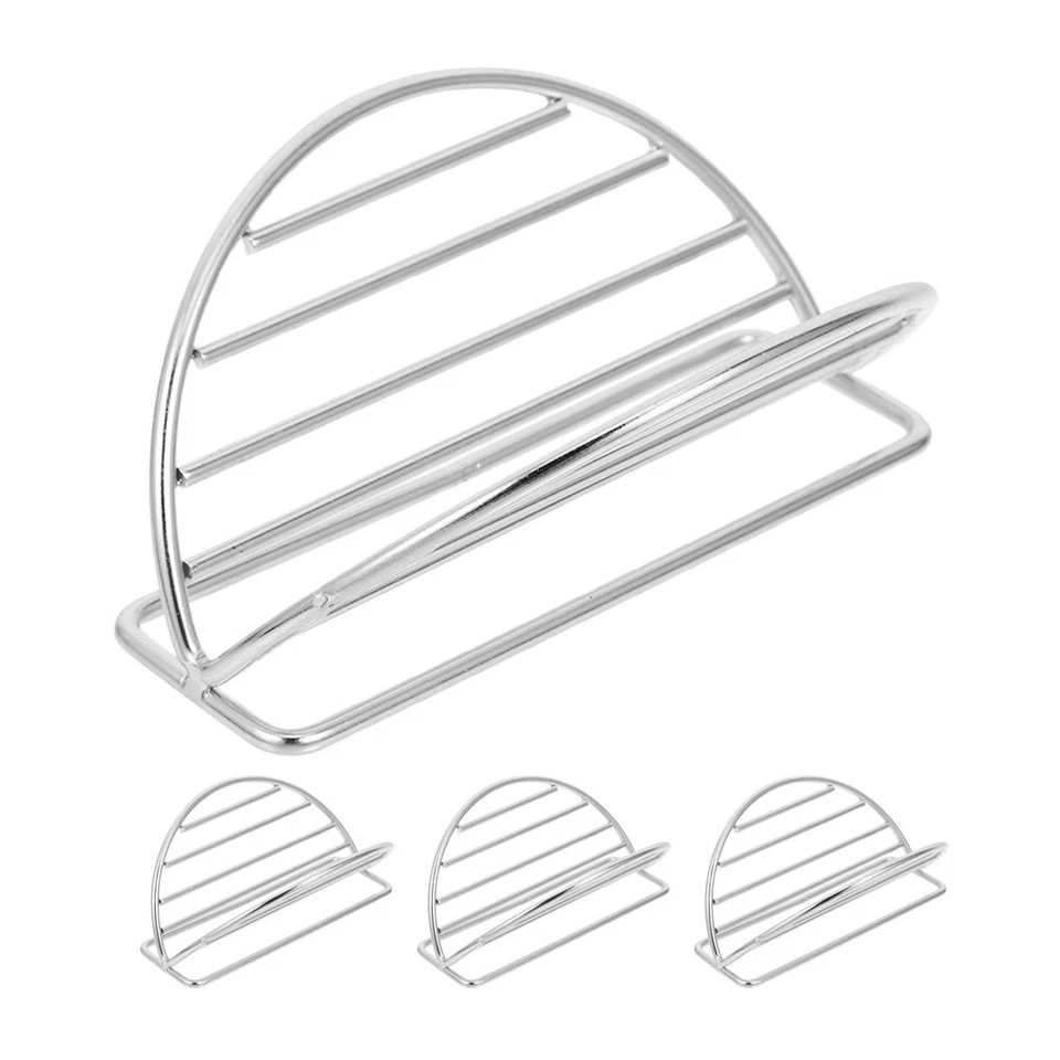 4 Pcs Soft Taco Holder Board Street Holders Stainless Steel Rack