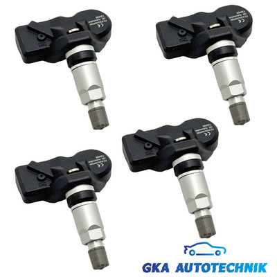 4x Reifendrucksensoren RDKS 4F0907275B Sensoren Metallventil Silber für Audi A6