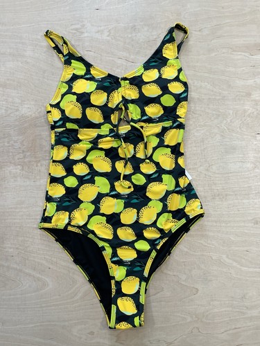 KT Swim By Knix Teens Period Proof Butterfly Stroke One-Piece Bikini Sz L