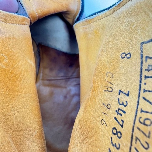 Botas Beatle de Colección IRON AGE Cuero Marrón Puntera de Acero Doble Cremallera Talla 8 - Imagen 12 de 16