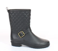 Capelli Womens New York Black Rainboots Size 7 (7715386)