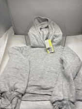 All in Motion Womens M 8 Pullover Hoodie Gray Grey Cozy Hoodie B42