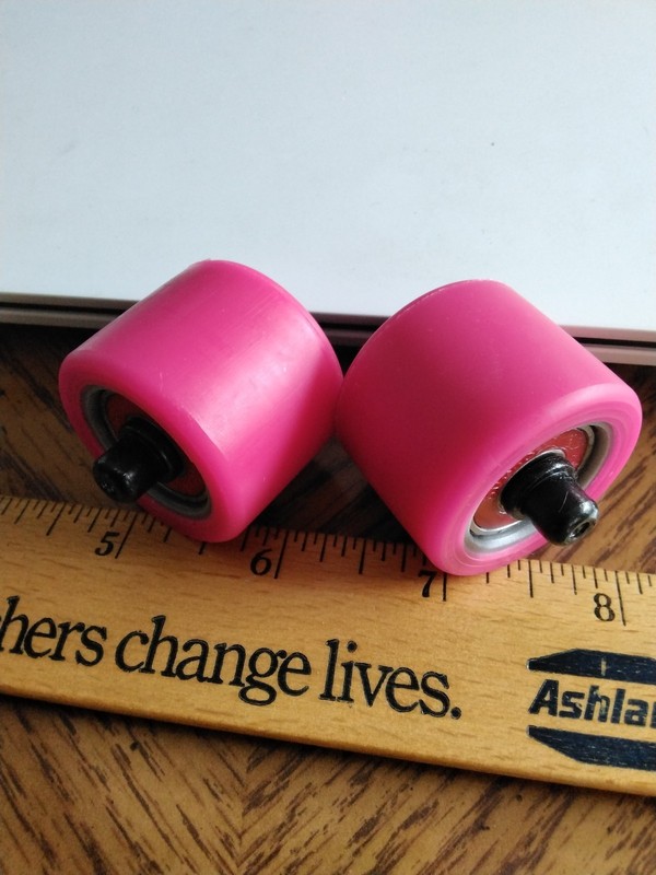Heelys Replacement Wheels ABEC-5 Bearings 608RS Hot Pink Color  Durable Rubber