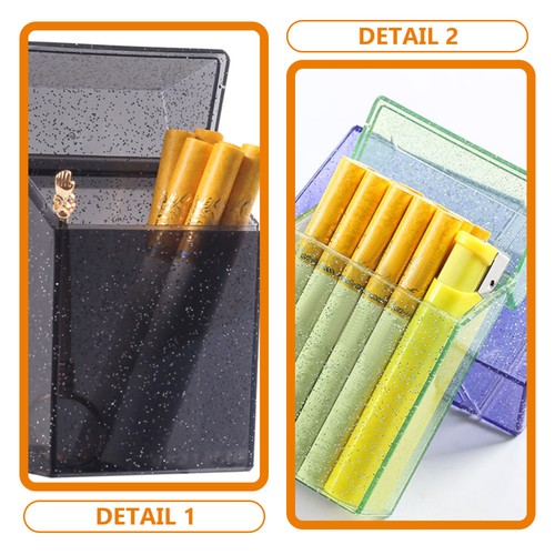 Cigarette Case Protector Man and Lighter Holder Plastic Container - Picture 4 of 12