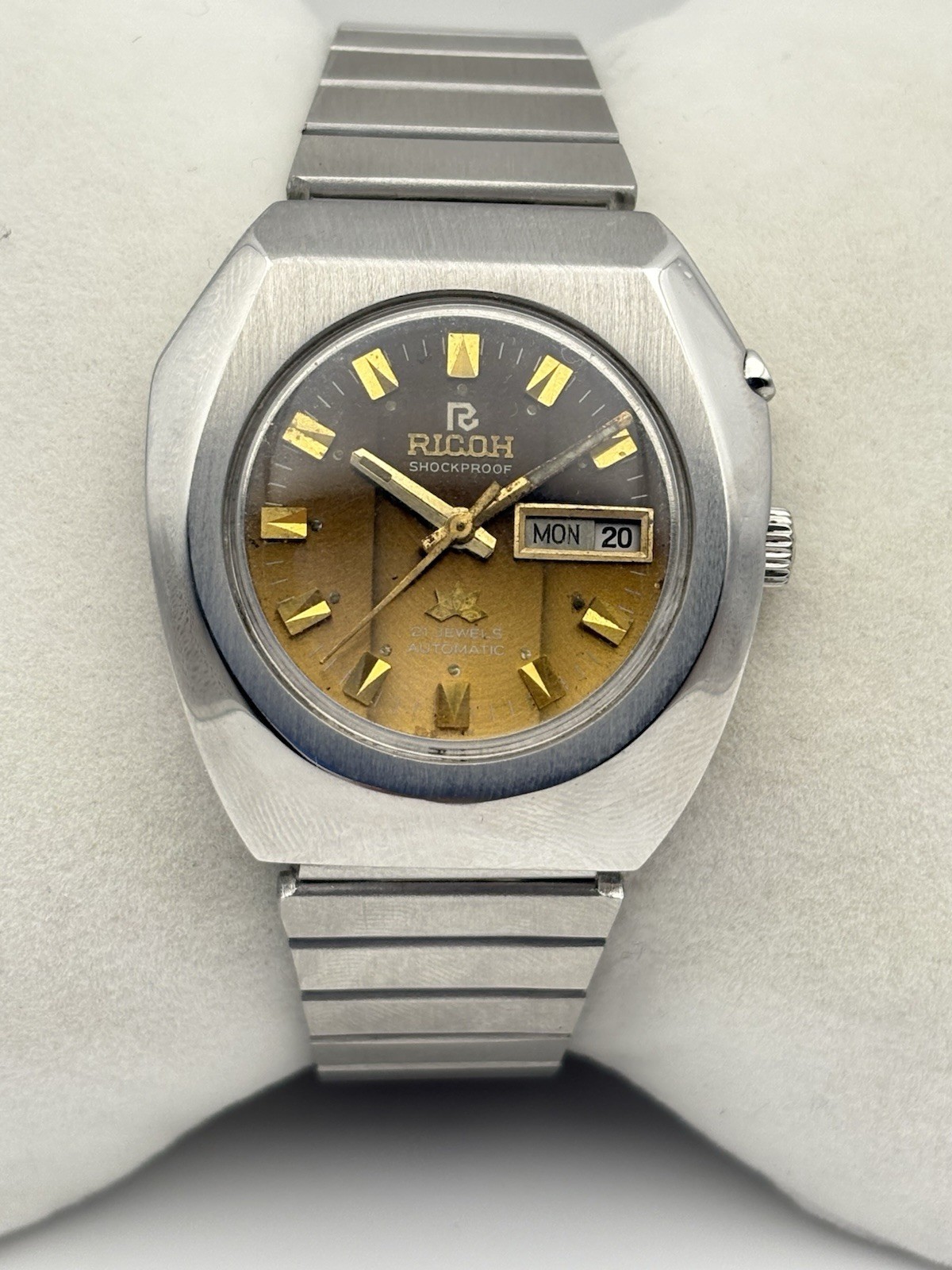 Vintage Ricoh Automatic 21 Jewels Men's Wrist Watch | day/date