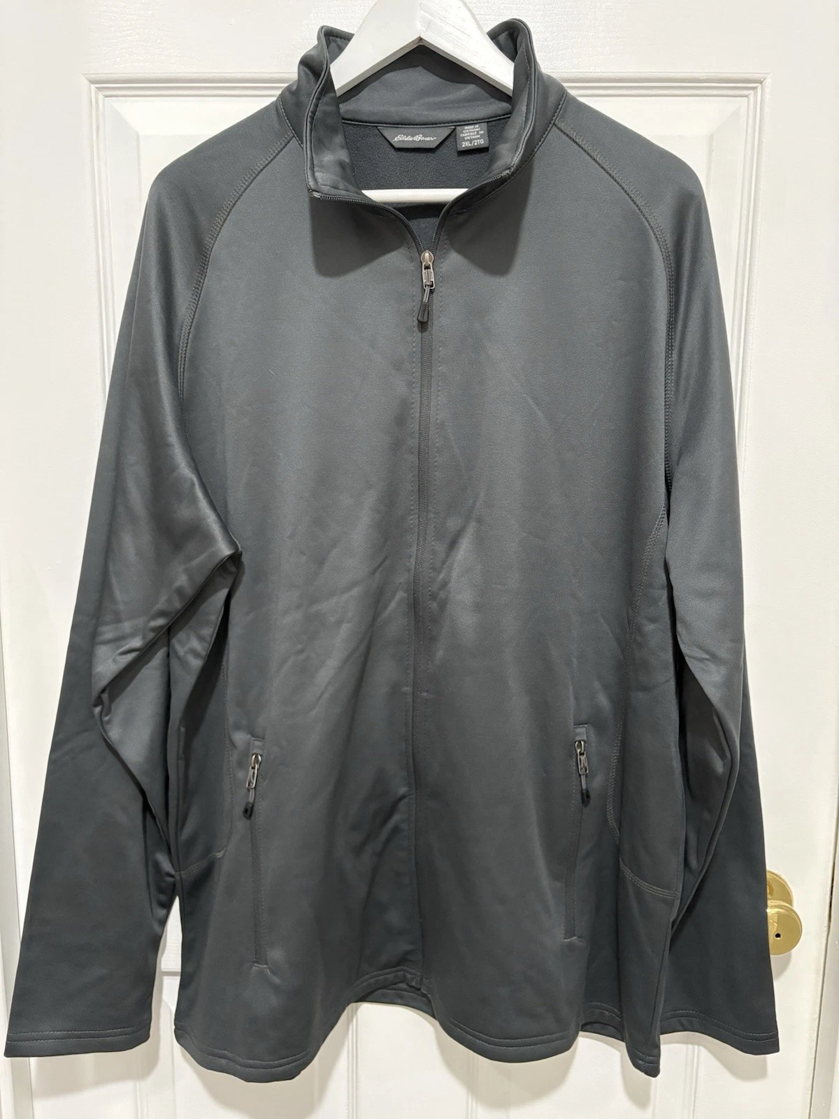NWOT Eddie Bauer Smooth Fleece Full-Zip - Grey - 2XL