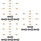  3 Pack Sport Glasses Strap Eyeglass Chain Connector Eyeglasses Straps