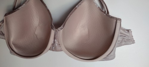 Bali Bra 42D ROSE BEIGE FLORAL T-Shirt Bra 3W11 One Smooth U Concealing PETALS - Picture 12 of 17
