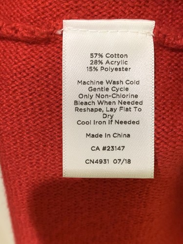 Talbots Women's Red Donnegal Tweed Sweater Dress Size L - Picture 9 of 9