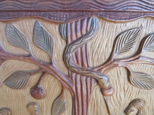 Wonderful Vintage Folk Art Hand Carved Garden of Eden by Max Morose - Picture 5 of 8