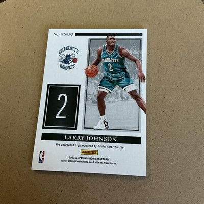 2023-24 Panini Noir Larry Johnson Freeze Frame Signatures