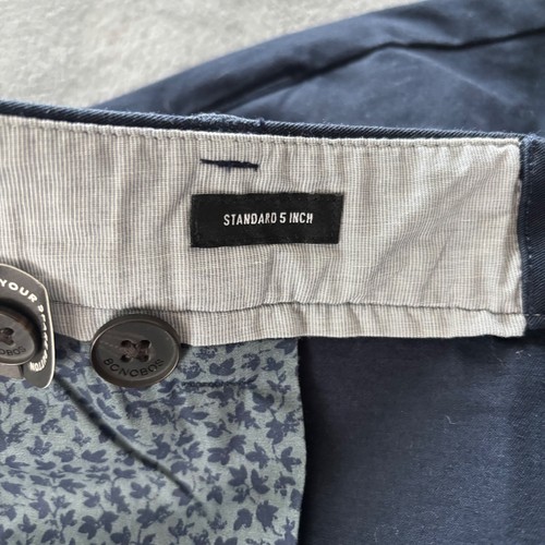 Bonobos Menswear Shorts Navy Blue Casual Flat Front Chino Shorts Size 40 - Picture 8 of 9
