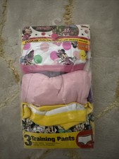 Disney Minnie 3 Pack Training Pants 4T New Girls 100 Cotton