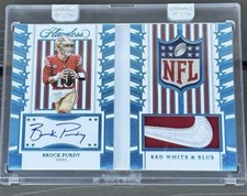 2023 Panini Flawless Brock Purdy NFL Shield/Nike Swoosh Auto Booklet 1/1 