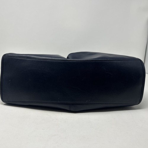 Bolso de hombro hobo de cuero liso azul medianoche COACH Madison Carlyle - Imagen 11 de 11