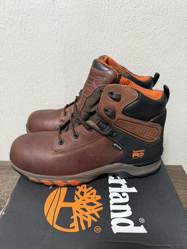 NEW Timberland Pro Mens Hypercharge Brown WTP Comp Toe Work Boots A1Q54 Sz 11 M - Picture 4 of 8