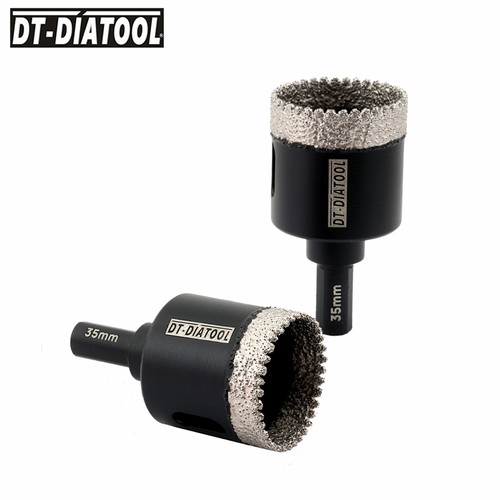 Broca de núcleo de perforación de diamante soldado al vacío de 20-50 mm 2 piezas para baldosas de cerámica de porcelana - Imagen 13 de 20
