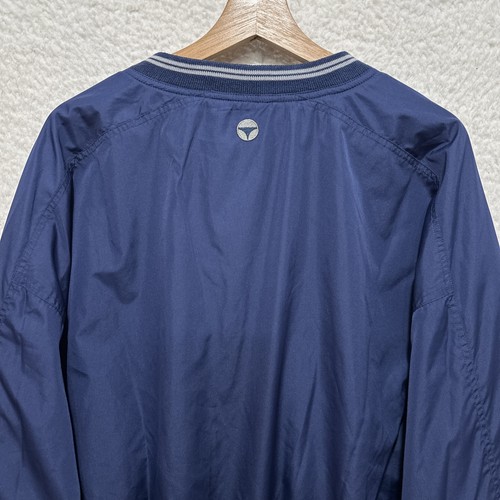 Vintage Taylor Made Golf Pullover Windbreaker Jacket Nylon Lined Navy Size XL - Picture 10 of 17