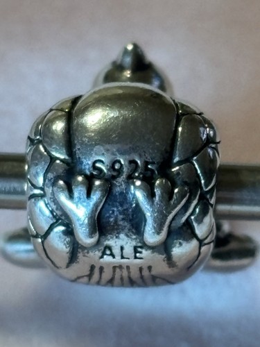 PANDORA Charm Sterlingsilber grüne Zirkonia Pfau - Bild 8 von 9